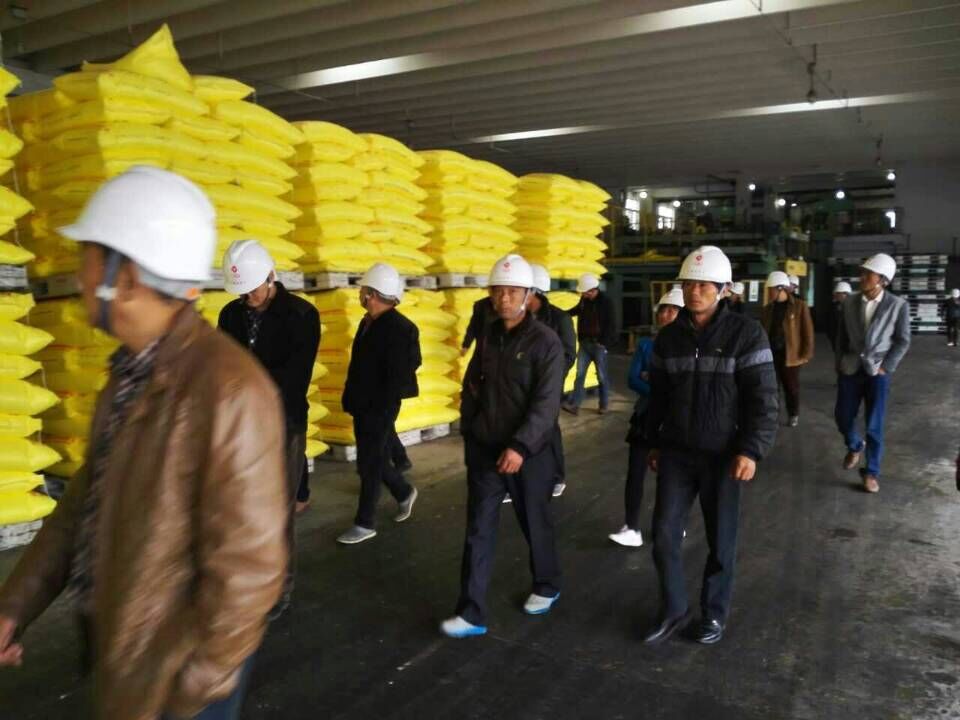 农场主参观红四方复合肥厂家 农场主参观红四方复合肥厂家