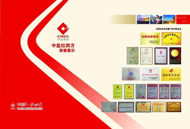 中盐红四方荣誉展示页