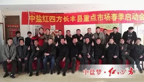 中盐红四方长丰县重点市场春季复合肥销售启动会 中盐红四方长丰县重点市场春季复合肥销售启动会