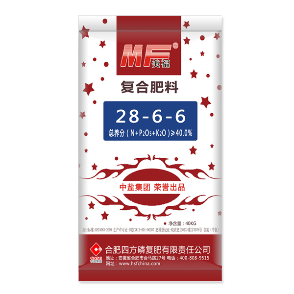 中盐红四方美福玉米专用肥40%（28-6-6）