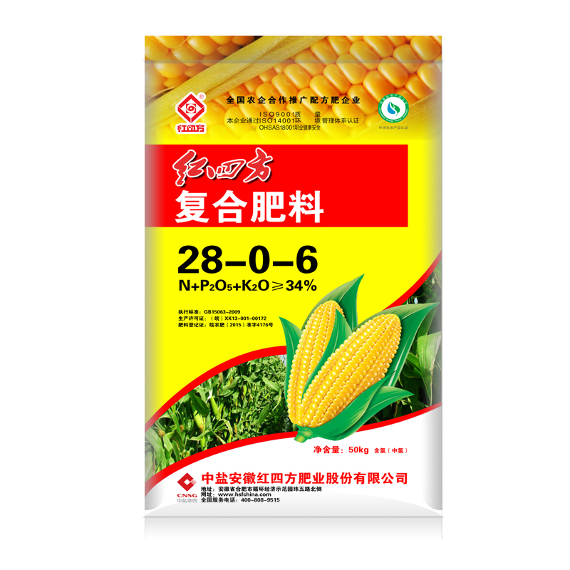 红四方玉米高氮肥34%（28-0-6）